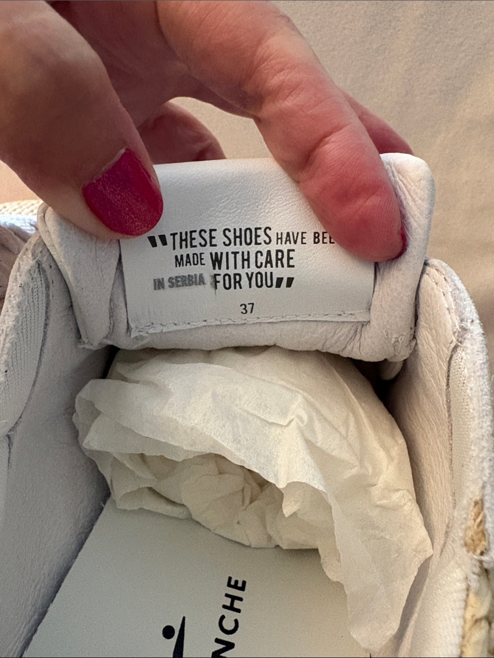 NWT VOILE BLANCHE LIPARI Sneaker in CREAM-WHITE - Picture 11 of 15